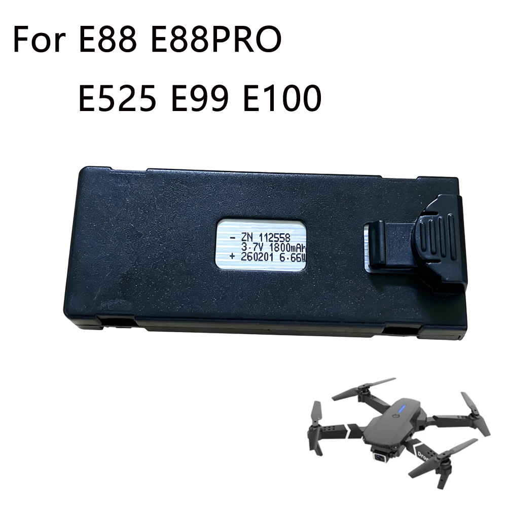 E88 ドローンバッテリー 3.7V 1800mAh 充電式 - Eachine Drone E58 のレビューと価格