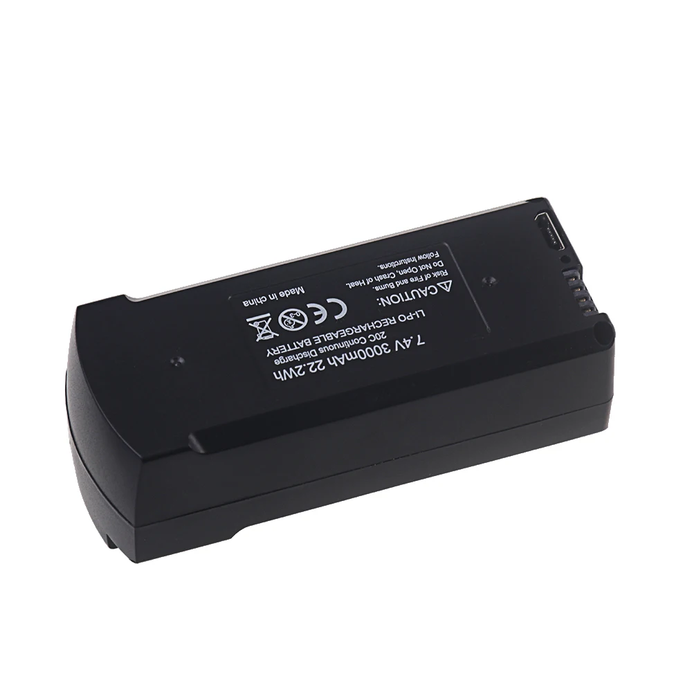 7.4v 3000mah バッテリー V198/V198PR - Eachine Drone E58 のレビューと価格