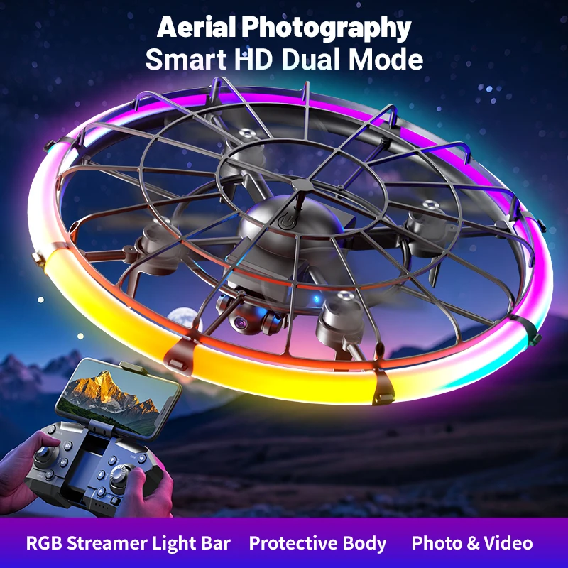 JJRC H145 UFO RCドローン、デュアルHDレンズ - Drone Gimbal Brushless のレビューと価格